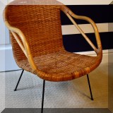 F41. Rattan childs chair. 26”h x 21”w x 24”d 